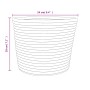 Cestas de almacenaje 2 uds algodón marrón y blanco Ø24x18 cm de , Cestas - Ref: Foro24-358454, Precio: 18,27 €, Descuento: %