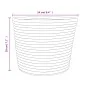 Storage baskets 2 pcs brown and white cotton Ø24x18 cm by , Baskets - Ref: Foro24-358454, Price: 17,17 €, Discount: %