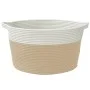 Cesta de almacenaje algodón beige y blanco Ø40x25 cm de , Cestas - Ref: Foro24-358463, Precio: 24,78 €, Descuento: %