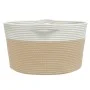 Cesta de almacenaje algodón beige y blanco Ø40x25 cm de , Cestas - Ref: Foro24-358463, Precio: 24,78 €, Descuento: %