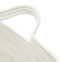 Cesta para ropa sucia algodón beige y blanco Ø60x36 cm de , Cestas para ropa - Ref: Foro24-358475, Precio: 35,02 €, Descuento: %