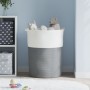 Cesta de almacenaje algodón gris y blanco Ø49x65 cm de , Cestas - Ref: Foro24-358494, Precio: 52,97 €, Descuento: %