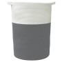 Cesta de almacenaje algodón gris y blanco Ø49x65 cm de , Cestas - Ref: Foro24-358494, Precio: 52,97 €, Descuento: %