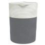 Cesta de almacenaje algodón gris y blanco Ø49x65 cm de , Cestas - Ref: Foro24-358494, Precio: 52,97 €, Descuento: %