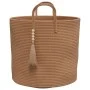 Cesta de almacenaje algodón marrón Ø40x35 cm de , Cestas - Ref: Foro24-358496, Precio: 33,24 €, Descuento: %