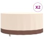 Cubiertas muebles jardín 2 uds tela Oxford 600D Ø 183x71 cm de , Fundas para muebles de jardín - Ref: Foro24-3203364, Precio:...