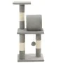 Rascador para gatos con poste de sisal 65 cm gris de vidaXL, Mobiliario para gatos - Ref: Foro24-170596, Precio: 35,47 €, Des...