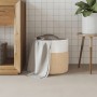 Cesta de almacenaje algodón marrón y blanco Ø40x35 cm de , Cestas - Ref: Foro24-358468, Precio: 31,65 €, Descuento: %