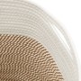 Cesta de almacenaje algodón marrón y blanco Ø40x35 cm de , Cestas - Ref: Foro24-358468, Precio: 31,65 €, Descuento: %