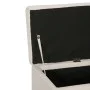 Bank with storage space 116 cm polyester cream color by , Benches for halls and storage - Ref: Foro24-281319, Price: 188,14 €...