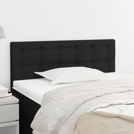 Cabecero de tela negro 100x5x78/88 cm de , Cabeceros y pies de cama - Ref: Foro24-346438, Precio: 34,22 €, Descuento: %