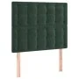 Kopfteile 2 Einheiten aus dunkelgrünem Samt 80x5x78/88 cm von , Kopf- und Fußteile - Ref: Foro24-3116799, Preis: 68,14 €, Rab...