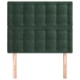 Cabeceros 2 unidades de terciopelo verde oscuro 80x5x78/88 cm de , Cabeceros y pies de cama - Ref: Foro24-3116799, Precio: 64...