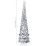 Árbol de Navidad artificial emergente PET plateado 150 cm en Decoración Festiva y Estacional | Comprar online en Foru.es