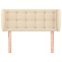 Cabecero de tela color crema 83x23x78/88 cm de , Cabeceros y pies de cama - Ref: Foro24-3117557, Precio: 53,57 €, Descuento: %