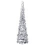 Árbol de Navidad artificial emergente PET plateado 180 cm en Decoración Festiva y Estacional | Comprar online en Foru.es