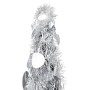Árbol de Navidad artificial emergente PET plateado 180 cm en Decoración Festiva y Estacional | Comprar online en Foru.es