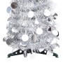 Árbol de Navidad artificial emergente PET plateado 180 cm en Decoración Festiva y Estacional | Comprar online en Foru.es