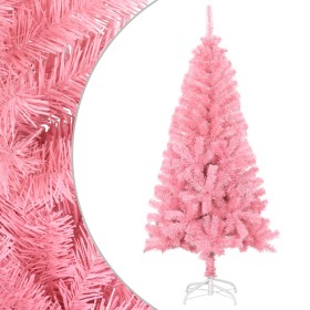 Árbol de Navidad artificial con soporte PVC rosa 150 cm en Decoración Festiva y Estacional | Comprar online en Foru.es