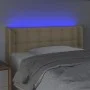 Kopfteil aus cremefarbenem Stoff mit LED 83x16x78/88 cm von , Kopf- und Fußteile - Ref: Foro24-3123649, Preis: 51,64 €, Rabat...