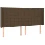 Dunkelbraunes Stoffkopfteil mit LED 163x16x118/128 cm von , Kopf- und Fußteile - Ref: Foro24-3124491, Preis: 122,66 €, Rabatt: %