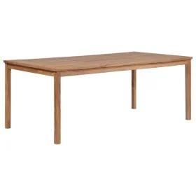 Mesa de jardín de madera maciza de teca 200x100x77 cm de vidaXL, Mesas de jardín - Ref: Foro24-44998, Precio: 319,77 €, Descu...