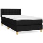 Cama box spring con colchón tela negro 80x200 cm de , Camas y somieres - Ref: Foro24-3130547, Precio: 276,33 €, Descuento: %