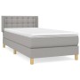 Cama box spring con colchón tela gris claro 80x200 cm de , Camas y somieres - Ref: Foro24-3130545, Precio: 286,18 €, Descuent...