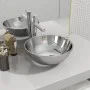 Silver ceramic sink 28x10 cm by vidaXL, Sinks - Ref: Foro24-143489, Price: 46,10 €, Discount: %