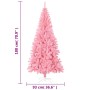Árbol de Navidad artificial con soporte PVC rosa 180 cm en Decoración Festiva y Estacional | Comprar online en Foru.es