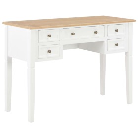 Escritorio de madera blanco 109,5x45x77,5 cm de vidaXL, Escritorios - Ref: Foro24-280069, Precio: 241,38 €, Descuento: %