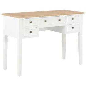 Escritorio de madera blanco 109,5x45x77,5 cm de vidaXL, Escritorios - Ref: Foro24-280069, Precio: 236,05 €, Descuento: %