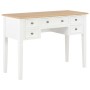 Escritorio de madera blanco 109,5x45x77,5 cm de vidaXL, Escritorios - Ref: Foro24-280069, Precio: 241,38 €, Descuento: %