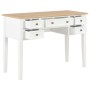 Escritorio de madera blanco 109,5x45x77,5 cm de vidaXL, Escritorios - Ref: Foro24-280069, Precio: 241,38 €, Descuento: %