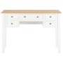 Escritorio de madera blanco 109,5x45x77,5 cm de vidaXL, Escritorios - Ref: Foro24-280069, Precio: 241,38 €, Descuento: %