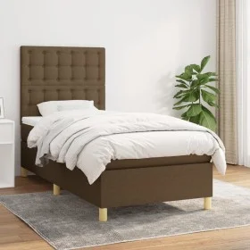 Boxspringbett mit dunkelbrauner Stoffmatratze 80x200 cm von , Betten und Lattenroste - Ref: Foro24-3142612, Preis: 316,10 €, ...