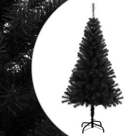 Árbol de Navidad artificial con soporte PVC negro 150 cm en Decoración Festiva y Estacional | Comprar online en Foru.es
