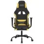 Gaming chair with black and yellow fabric footrest by , Gaming chairs - Ref: Foro24-3143726, Price: 116,03 €, Discount: %