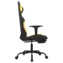 Gaming chair with black and yellow fabric footrest by , Gaming chairs - Ref: Foro24-3143726, Price: 116,03 €, Discount: %