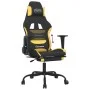 Gaming chair with black and yellow fabric footrest by , Gaming chairs - Ref: Foro24-3143726, Price: 116,03 €, Discount: %