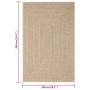 Alfombra ZIZUR apariencia de yute interior y exterior 200x290cm de , Alfombras - Ref: Foro24-364834, Precio: 133,74 €, Descue...