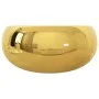 Lavabo 40x15 cm cerámica dorado de vidaXL, Lavabos - Ref: Foro24-143498, Precio: 84,86 €, Descuento: %