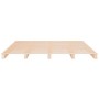 Cama de palets de madera maciza de pino 135x190 cm de , Camas y somieres - Ref: Foro24-821432, Precio: 129,60 €, Descuento: %