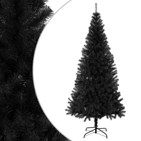 Árbol de Navidad artificial con soporte PVC negro 210 cm en Decoración Festiva y Estacional | Comprar online en Foru.es