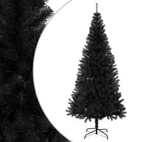 Árbol de Navidad artificial con soporte PVC negro 210 cm en Decoración Festiva y Estacional | Comprar online en Foru.es