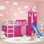 Curtains for loft bed with pink polyester tower by , Accessories for beds and slatted bases - Ref: Foro24-835924, Price: 39,6...