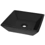 Lavabo cuadrado de cerámica negro 41,5x41,5x12 cm de vidaXL, Lavabos - Ref: Foro24-142739, Precio: 48,10 €, Descuento: %