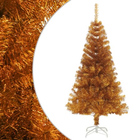Árbol de Navidad artificial con soporte PET dorado 150 cm en Decoración Festiva y Estacional | Comprar online en Foru.es
