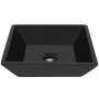 Lavabo cuadrado de cerámica negro 41,5x41,5x12 cm de vidaXL, Lavabos - Ref: Foro24-142739, Precio: 60,38 €, Descuento: %