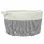 Cesta de almacenaje algodón gris y blanco Ø40x25 cm de , Cestas - Ref: Foro24-358462, Precio: 20,51 €, Descuento: %